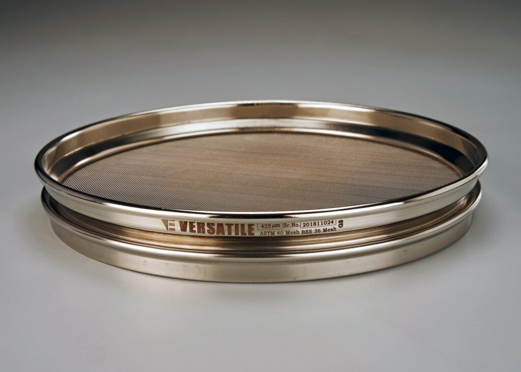 425 micron ASTM E11 Compliant Test Sieve | 8″ Dia, Half Height (ISO 3310-1)
