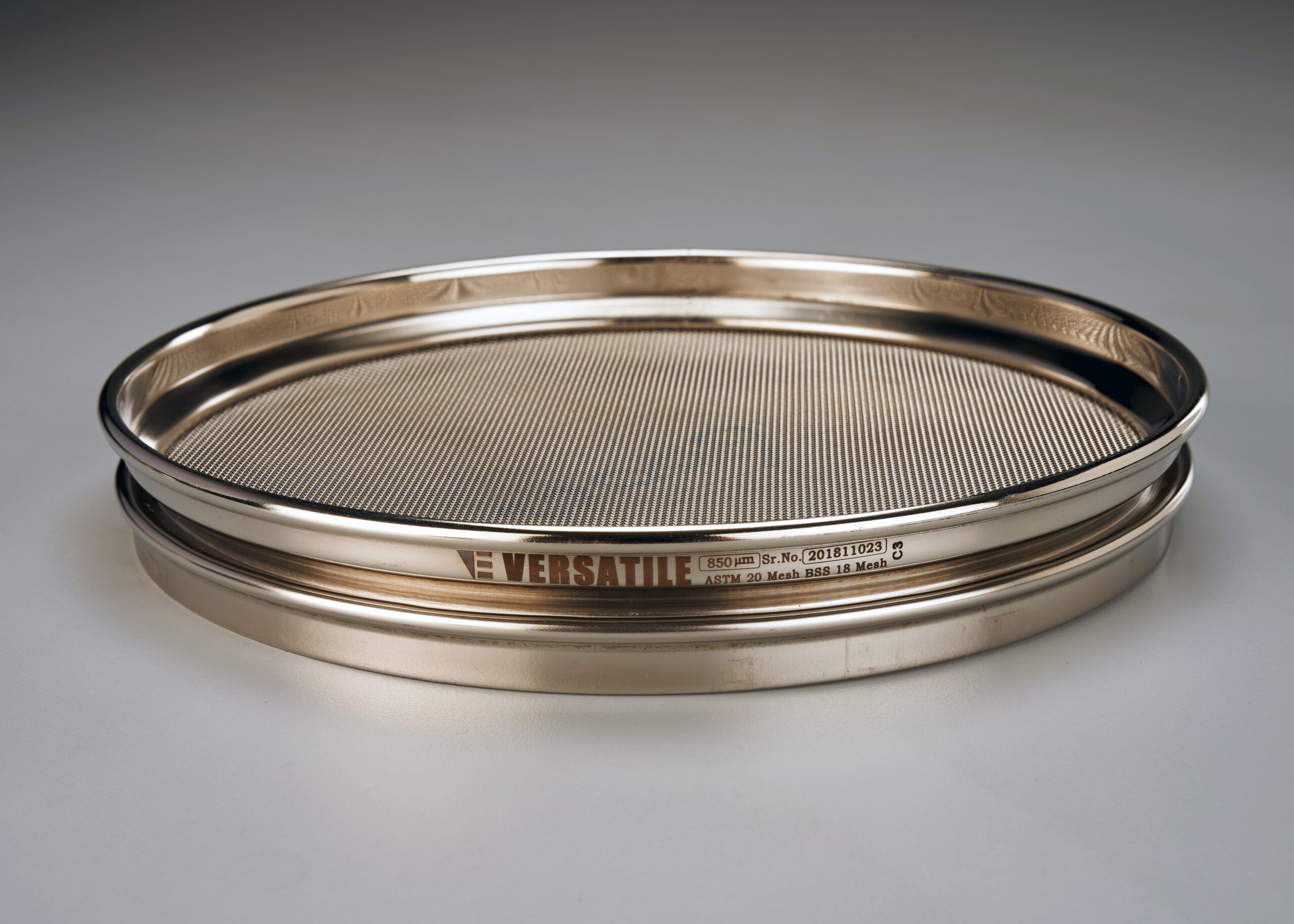 850 micron ASTM E11 Compliant Test Sieve | 8″ Dia, Half Height (ISO 3310-1)
