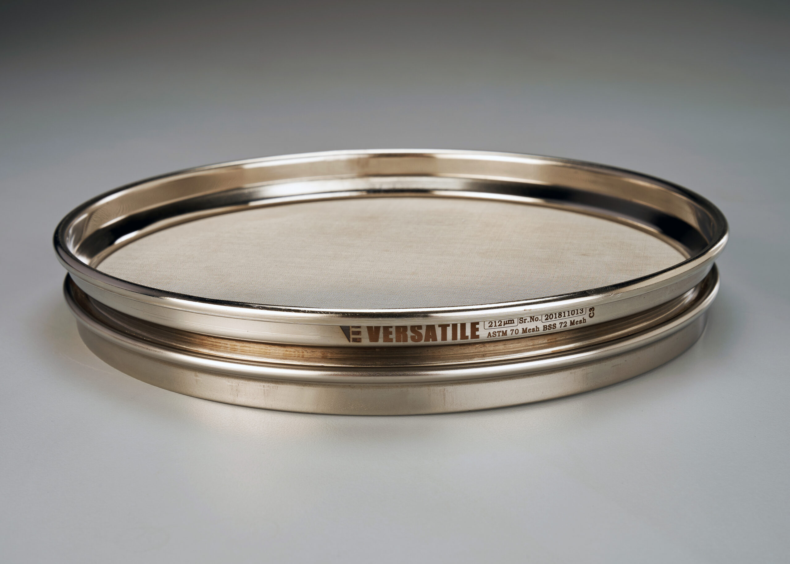 212 micron ASTM E11 Compliance Test Sieve | 8″ Dia, Half Height (ISO 3310-1)