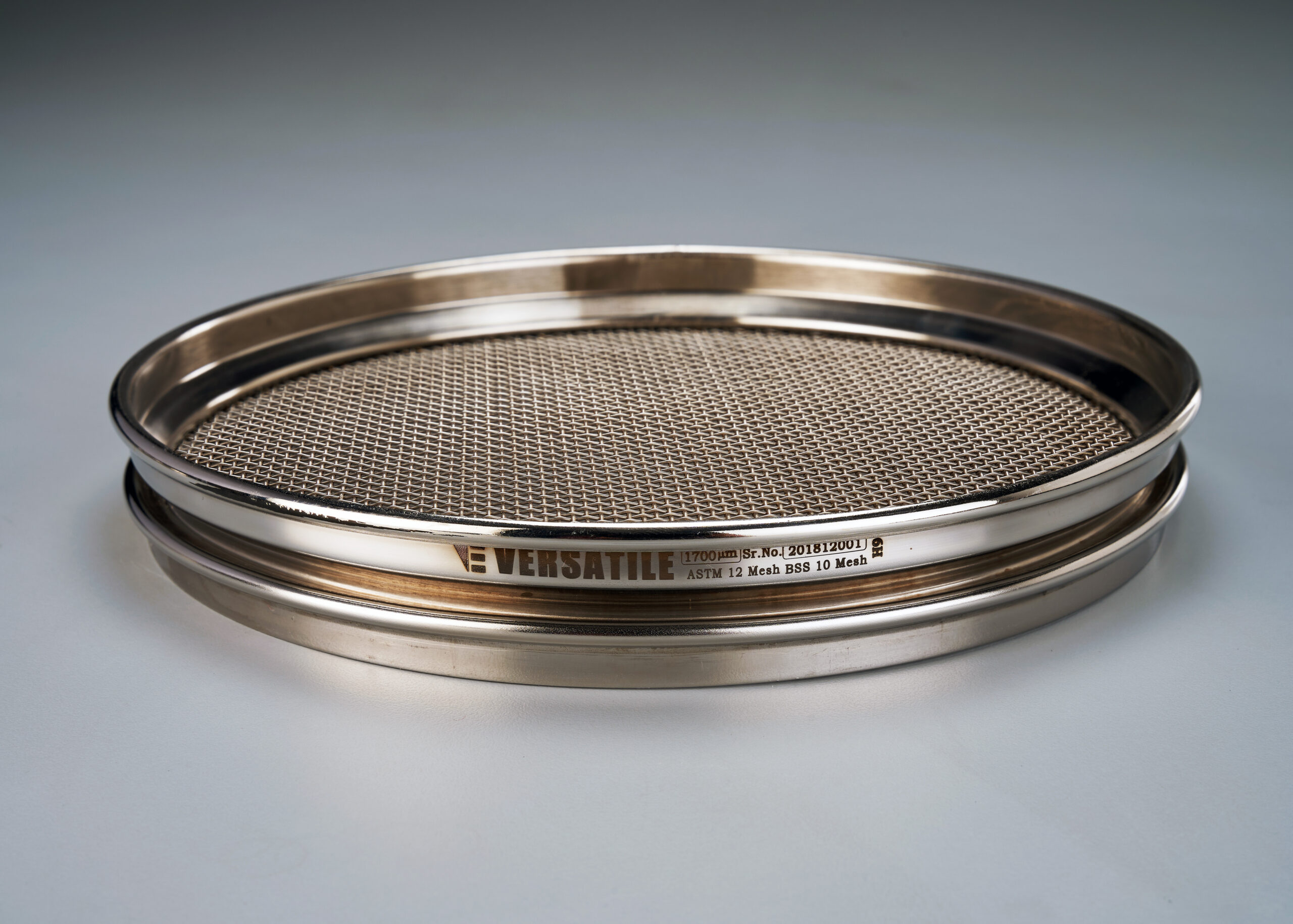 1700 micron ASTM E11 Compliant Test Sieve 8″ Half Height (ISO 3310-1)