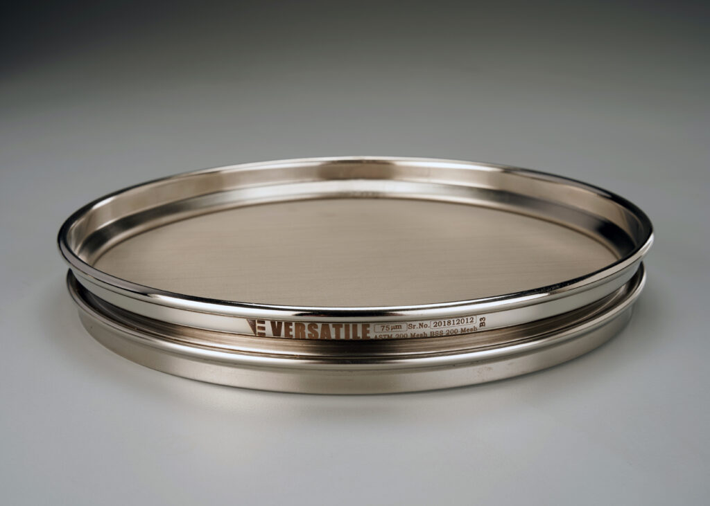75 micron ASTM E11 Compliance Test Sieve | 8″ Dia, Half Height (ISO 3310-1)